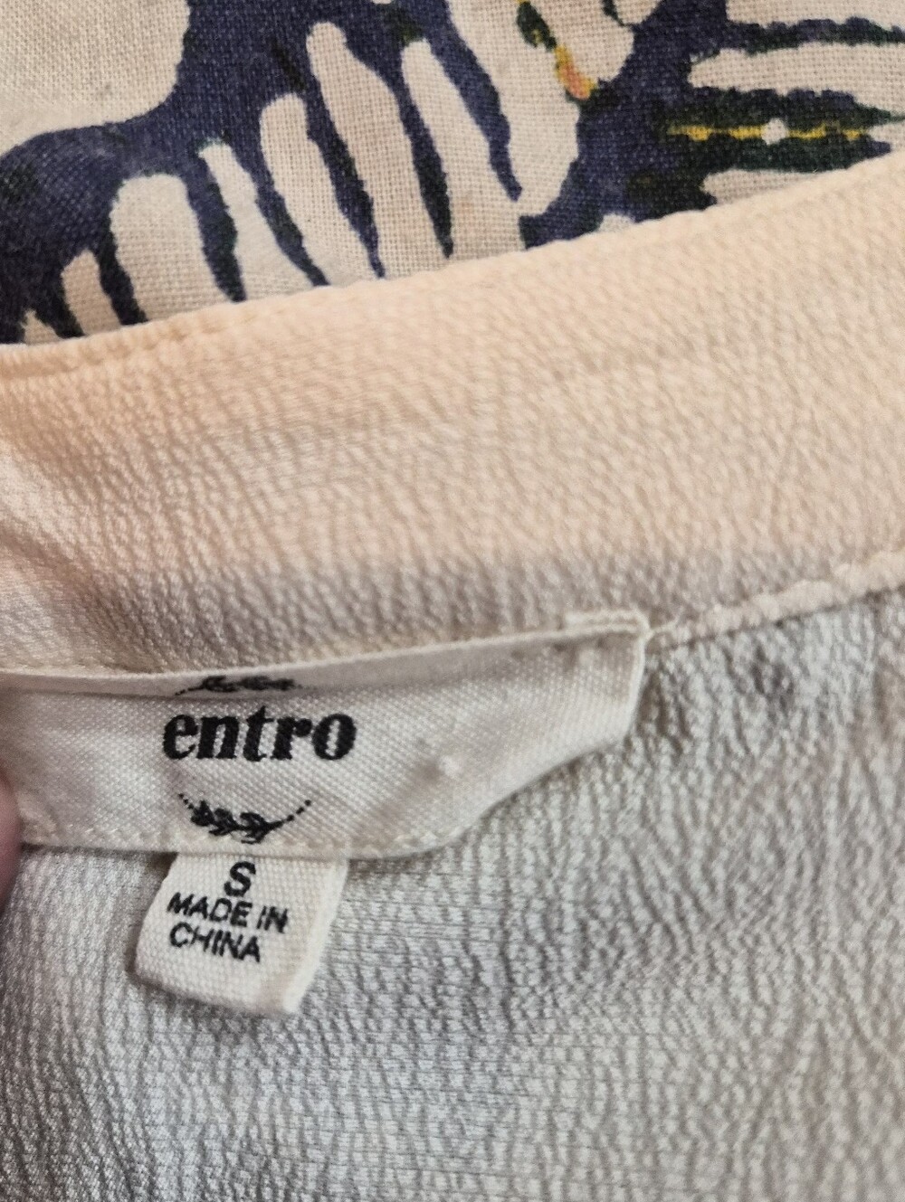 entro Cream Embroidered Blouse - Picture 2 of 5